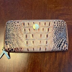 Brahmin clutch/wallet in pecan color.